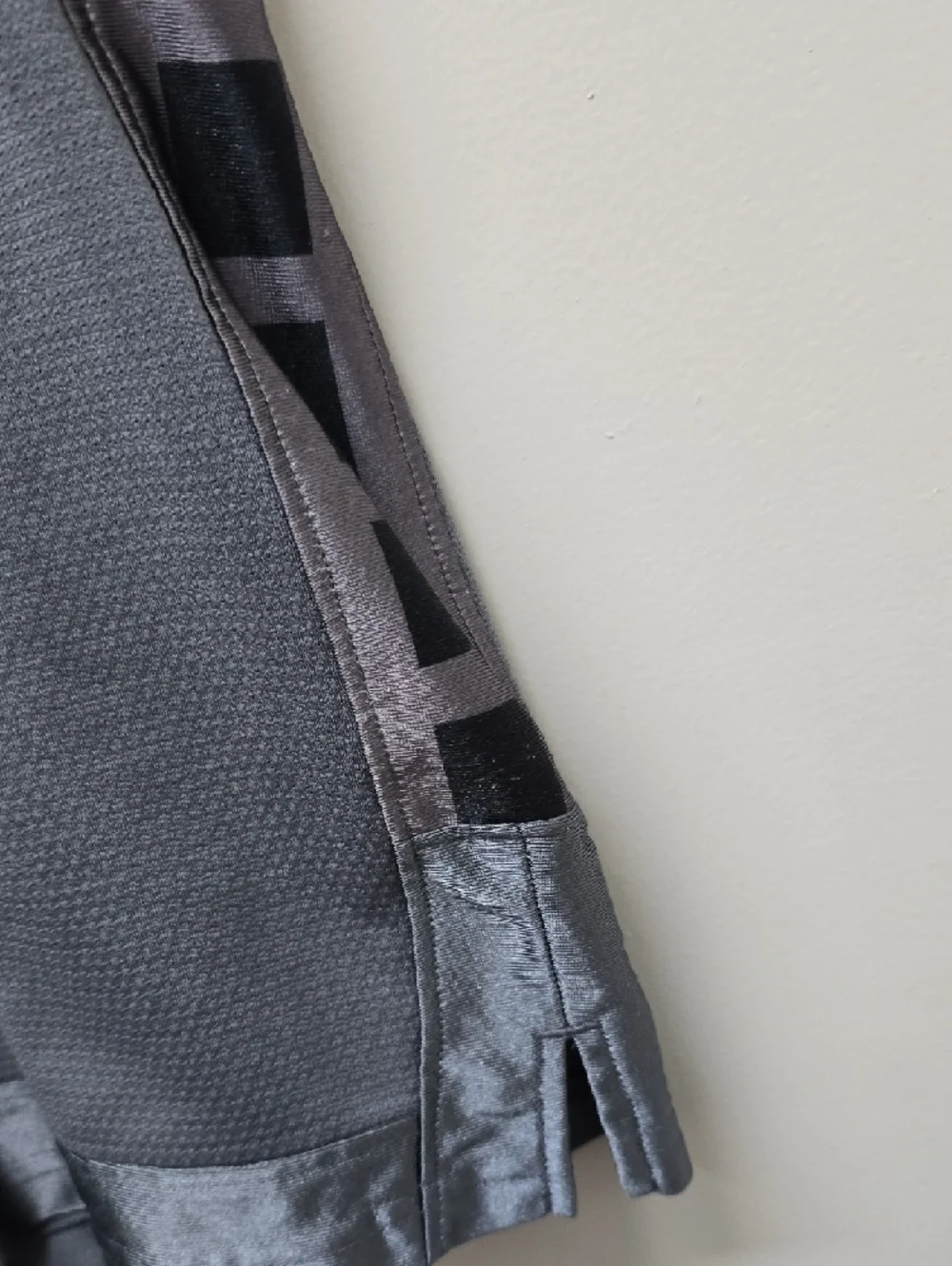 Nike Gray Mesh Basketball Shorts with Black Swoosh - Boys Size XL